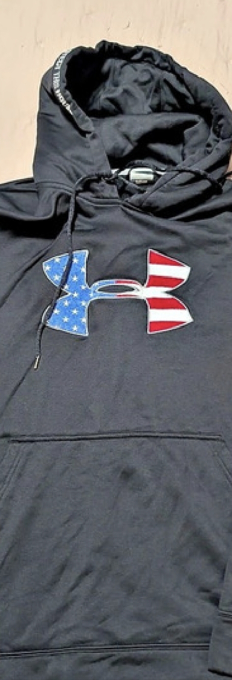 Under Armour UA Freedom Flag Hoodie Black & Red